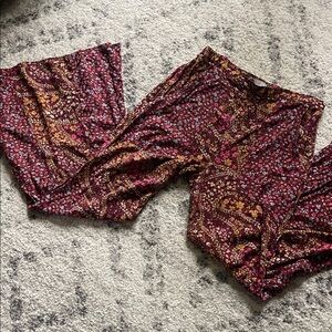 SO Women's Floral Flare Cut Pants